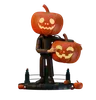Jack O Lantern Holding Scary Pumpkin