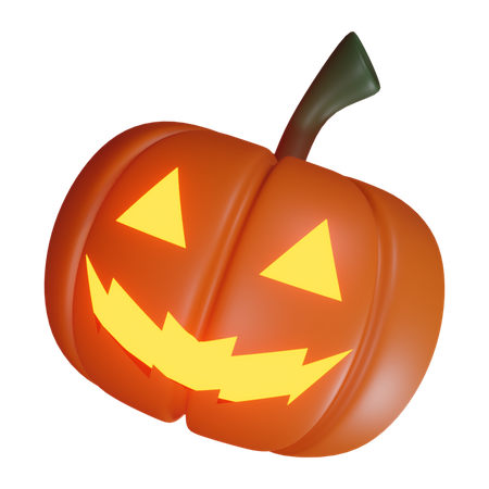 Visage de citrouille de Jack O Lantern  3D Icon