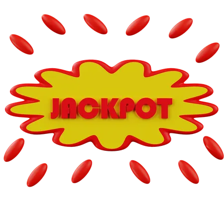 Jack Pot Logo  3D Icon
