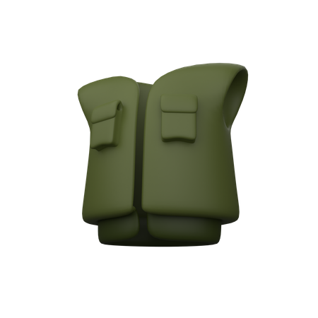 Jacket Vest 3D Icon