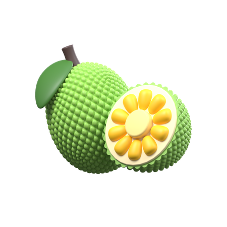 Jackfruit Slices  3D Icon