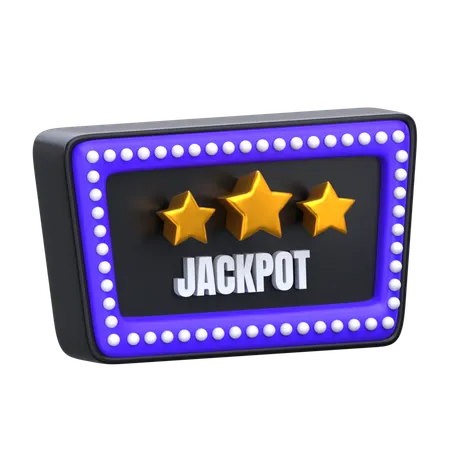 Jackpot 3 D Casino Icon 3D Icon
