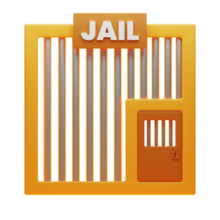 Jail  3D Icon