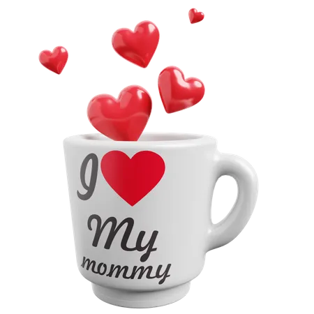 J'aime ma tasse de maman  3D Icon