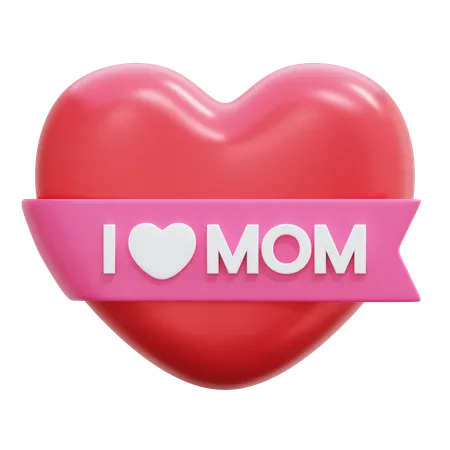 J'aime maman  3D Icon