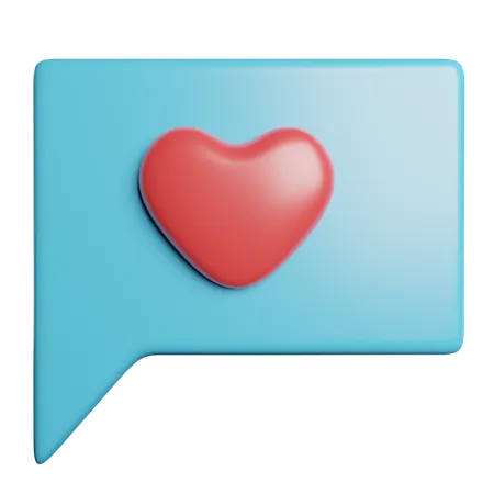 J'aime le message  3D Icon