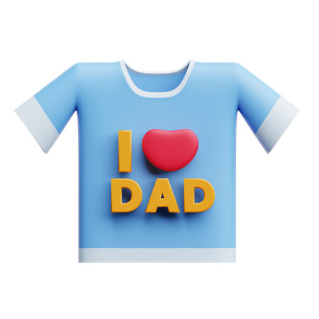 J'aime papa t-shirt  3D Icon