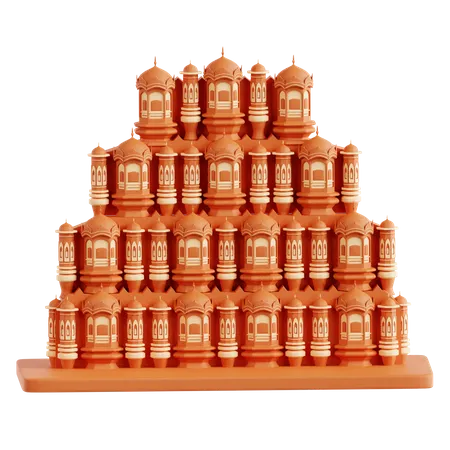 Jaipur Hawa Mahal  3D Icon