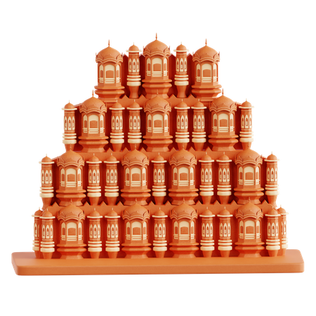 Jaipur Hawa Mahal  3D Icon