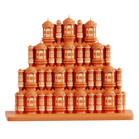 Jaipur Hawa Mahal  3D Icon