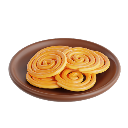 Jalebi  3D Icon