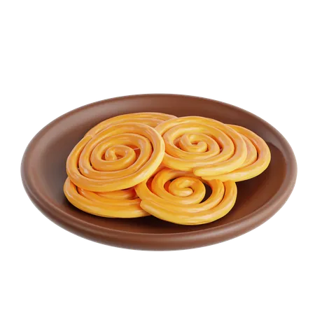 Jalebi  3D Icon