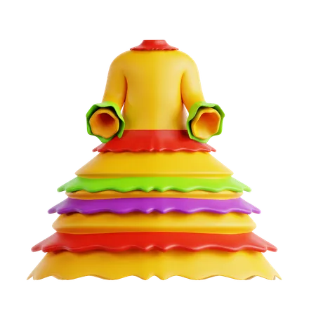 Jalisco Dress  3D Icon