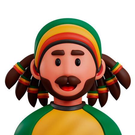 Jamaican  3D Icon