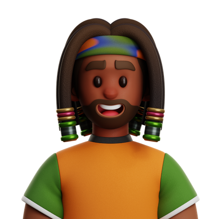 Jamaican People  3D Icon