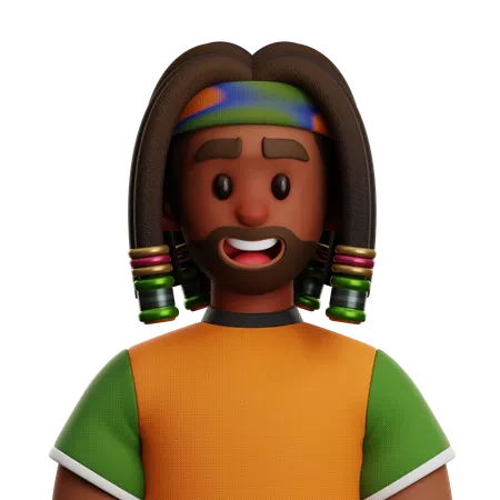 Jamaican People  3D Icon