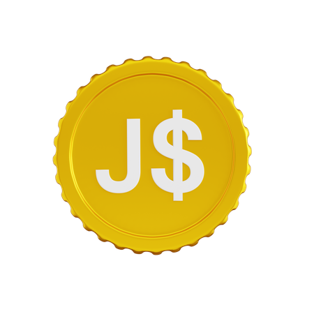 Jamaika-Dollar-Münze  3D Icon