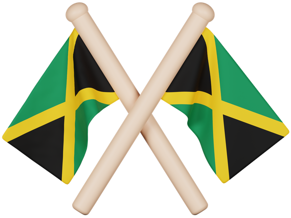 Jamaika Flagge  3D Icon