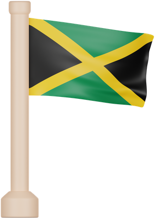 Jamaika Flagge  3D Icon