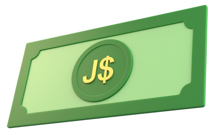 Jamaika-Dollar-Geld  3D Icon