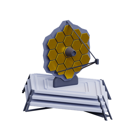 James Web Telescope  3D Icon