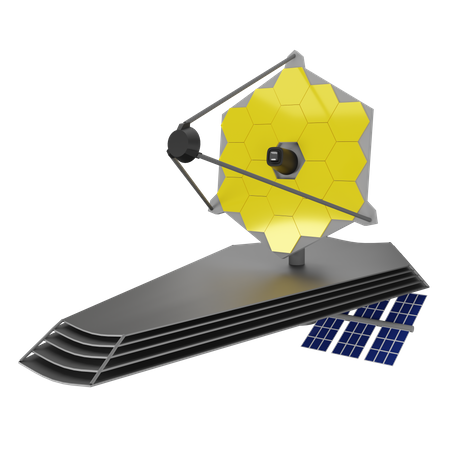 James Web Telescope  3D Icon