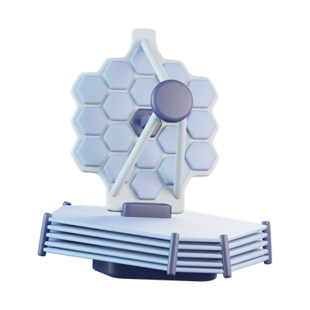 James Webb Telescope  3D Icon