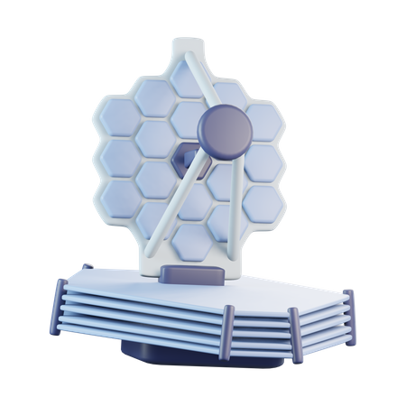 James Webb Telescope  3D Icon