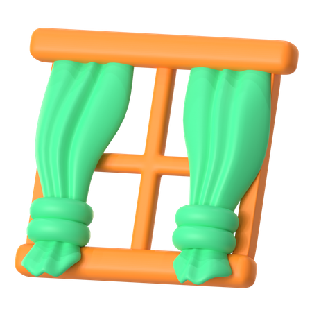 Janela de casa  3D Icon