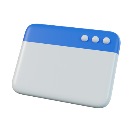 Janela de internet  3D Icon
