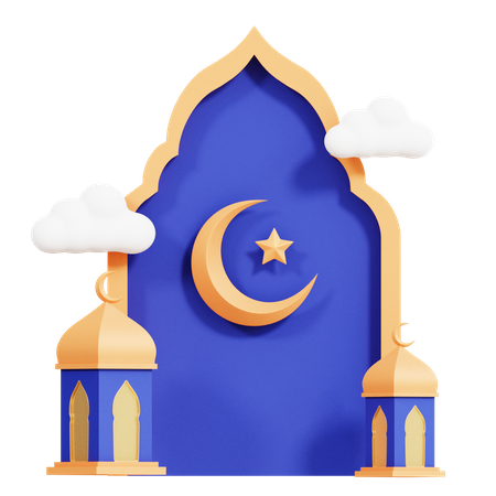 Janela do Ramadã  3D Icon