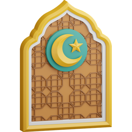 Janela do Ramadã  3D Icon