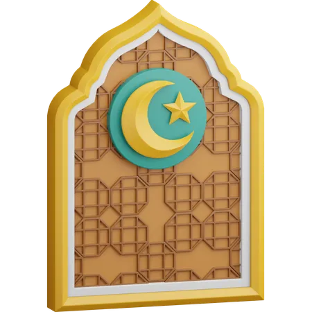 Janela do Ramadã  3D Icon