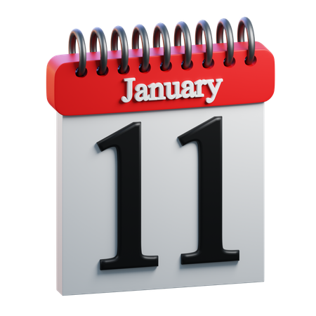 January 11  3D Icon