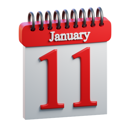 January 11  3D Icon