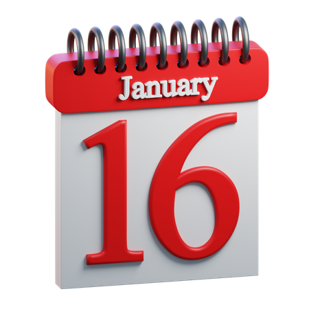 January 16  3D Icon