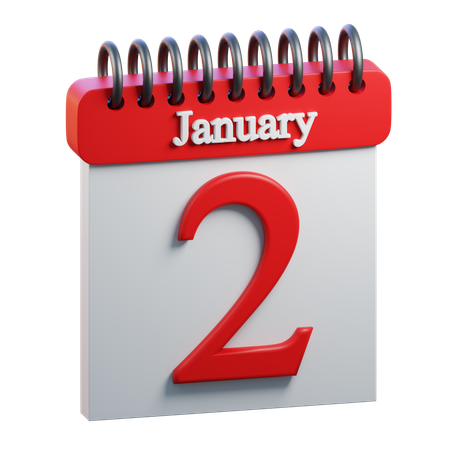 January 2  3D Icon