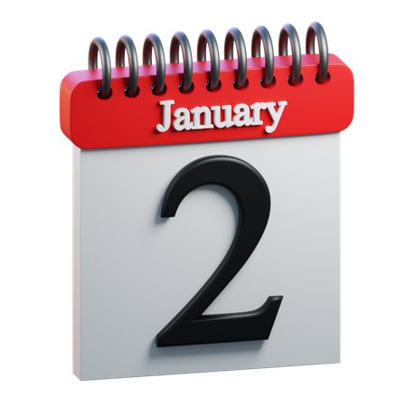 January 2  3D Icon