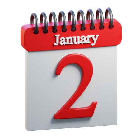 January 2  3D Icon