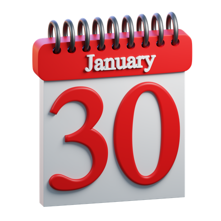 January 30  3D Icon