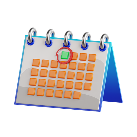 January  3D Icon