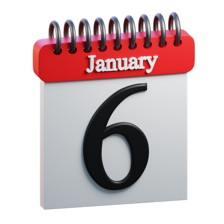 January 6  3D Icon