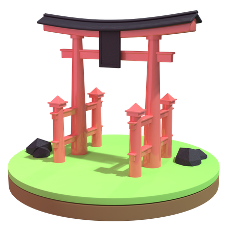 Japan 3D Illustration