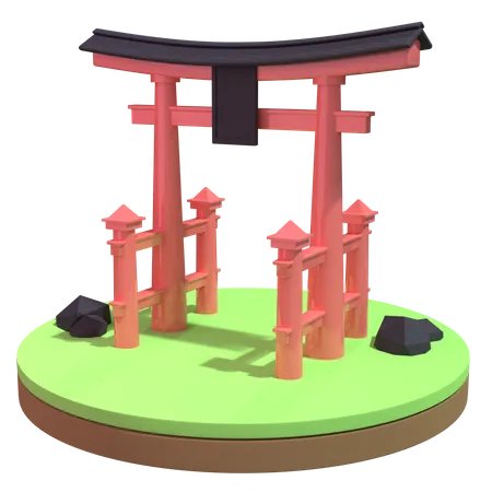 Japan 3D Illustration