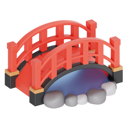 Japan bridge  3D Icon