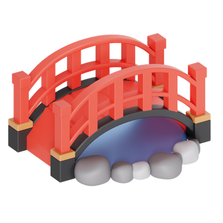 Japan bridge  3D Icon