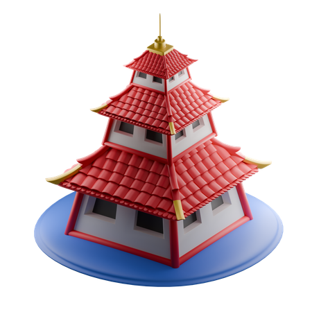 Japan Building  3D Icon