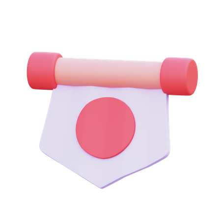 Japan Flag  3D Icon