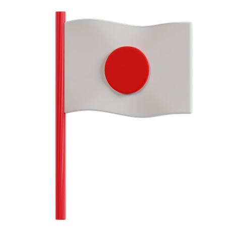 Japan Flag  3D Icon