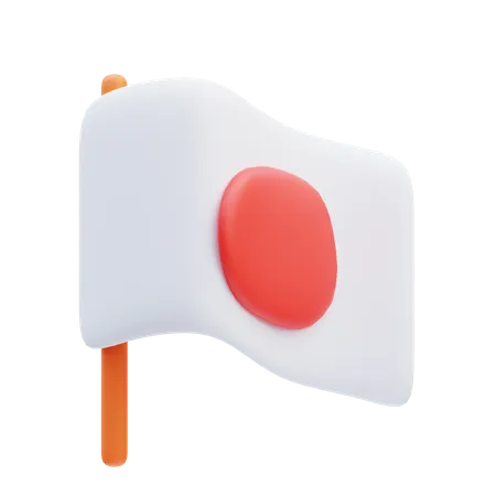 Japan Flag  3D Icon